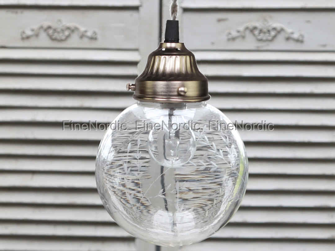 Chic Antique Ceiling Lamp Glass Ball