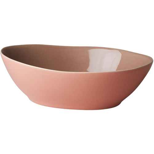Beige Oval Ceramic Serving Bowl 32x16.3cm