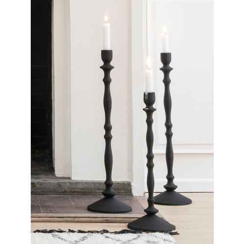 Portacandela In Ceramica Ib Laursen Thorshavn – Decorativo, Smaltato, Misure 10x20x10 Cm – Colori Verde, Bianco E Rosso
