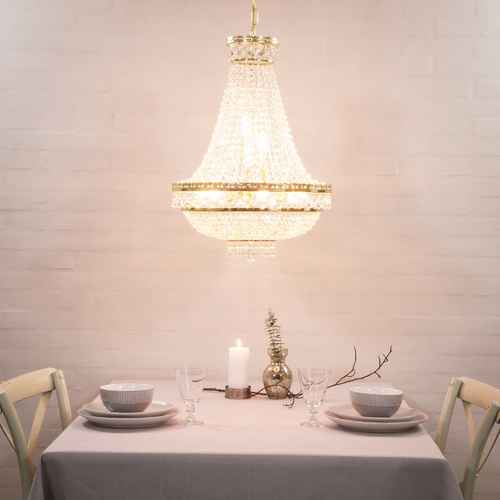 Chandeliers Chandelier Crystal Chandelier Basket With 9 Lights Gold Finish Swarovski