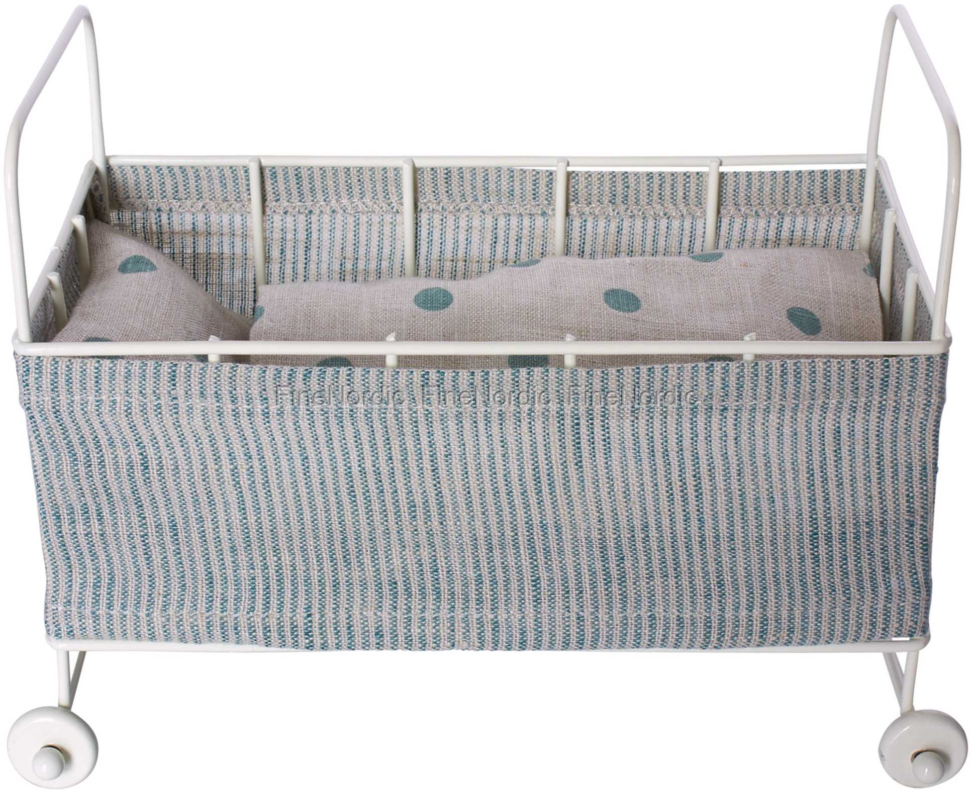 Maileg Metal Baby Cot Micro