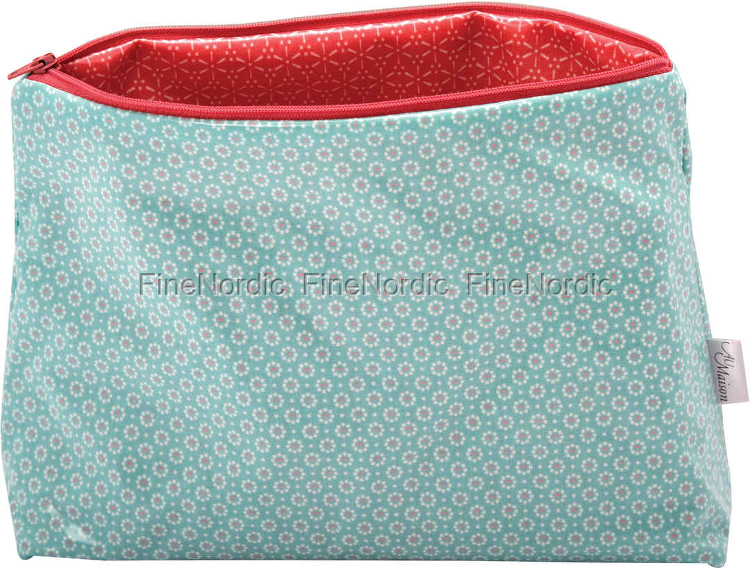A U Maison Sponge Bag Belle Fleur Aqua C L