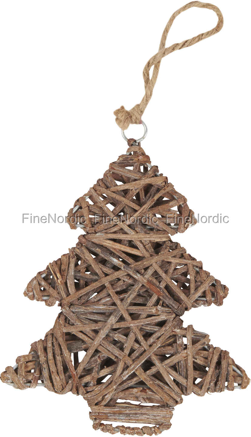 Ib Laursen Christmas Tree Wrapped with Twigs H 19 cm