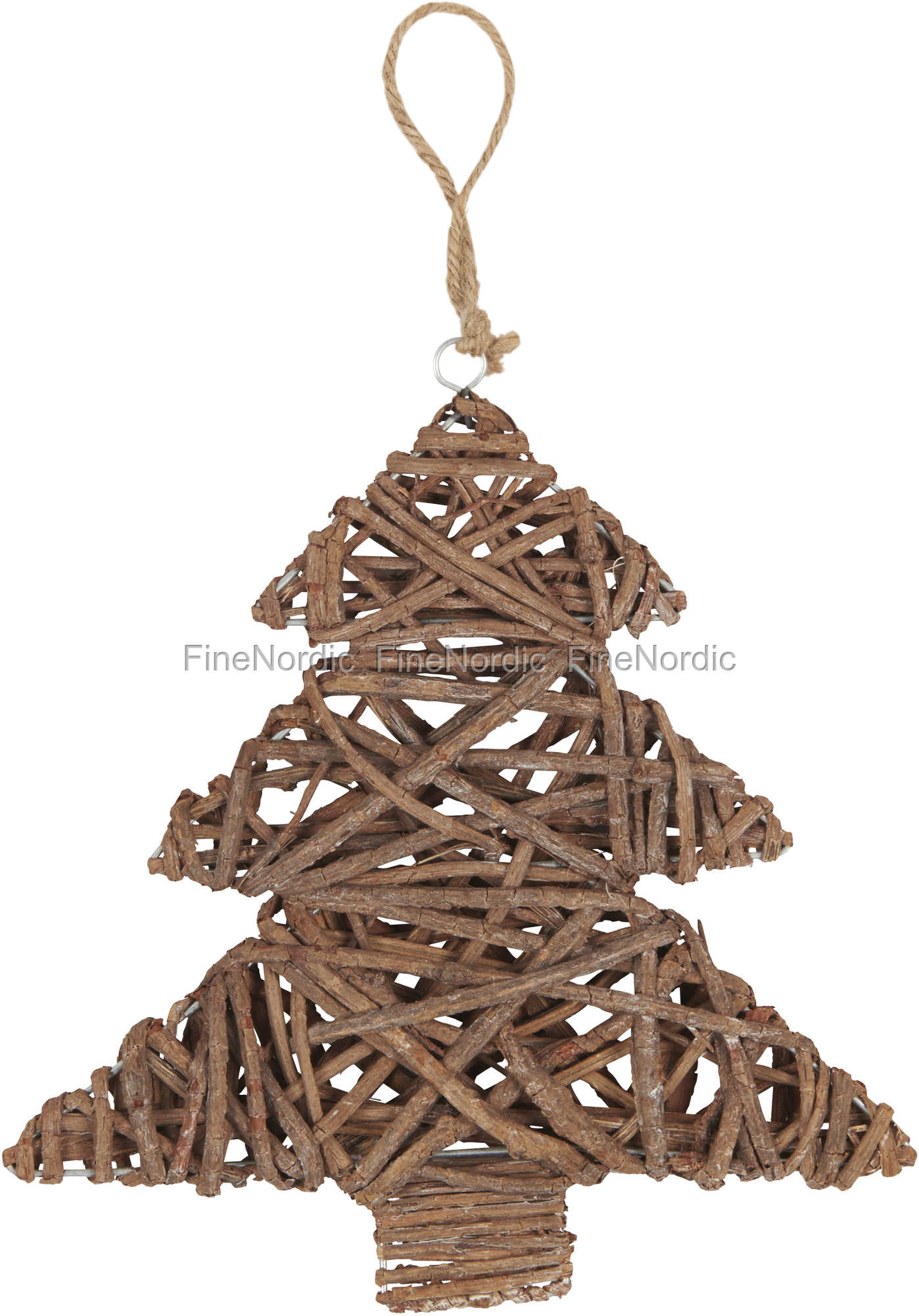 Ib Laursen Christmas Tree Wrapped with Twigs H 26 cm