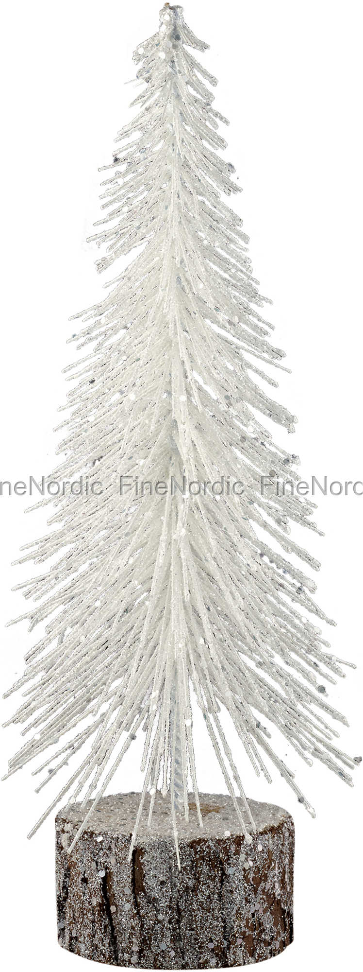 GreenGate Tree White with Wood Base Large