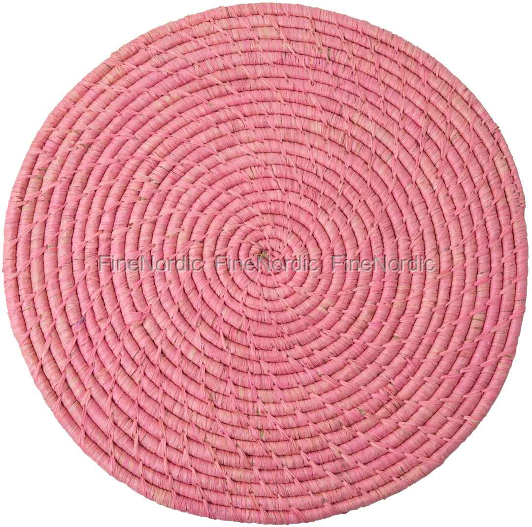 pink raffia