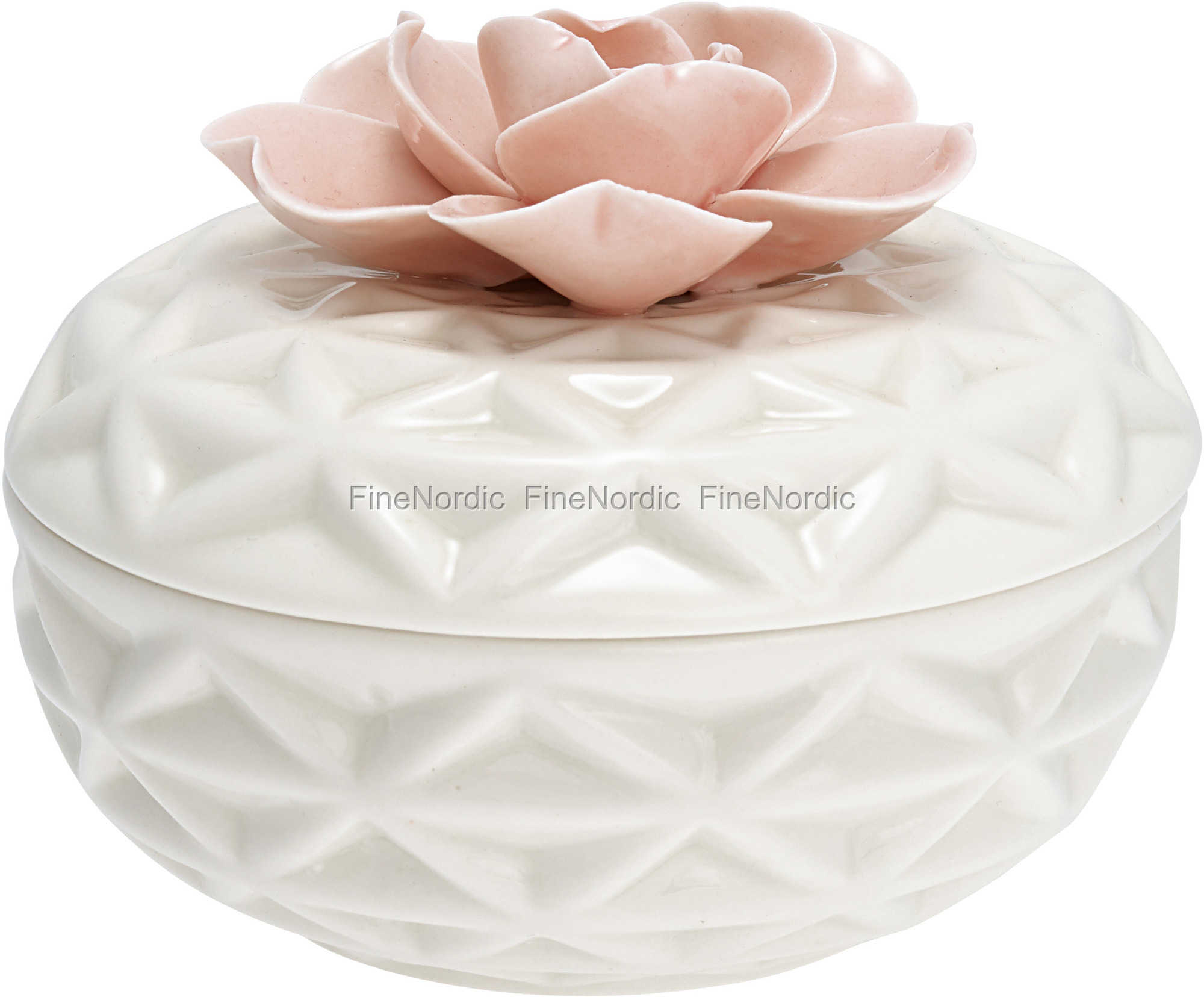 GreenGate Jewelry Box Flower Pale Pink Large