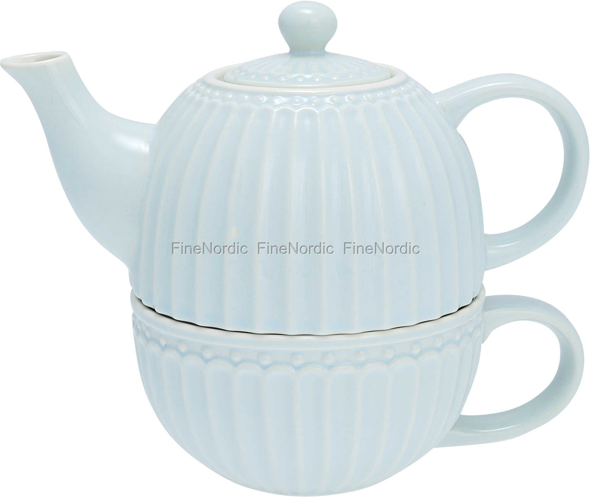 GreenGate Tea for One Alice Pale Blue