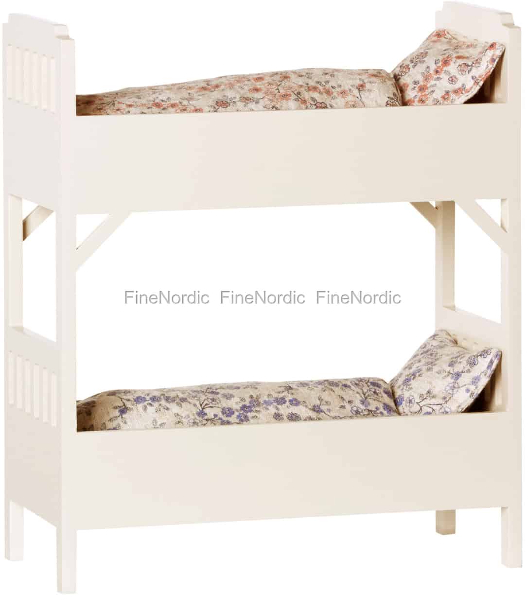 Maileg Rabbit Bunk Bed Small Off White, Antique White Bunk Beds