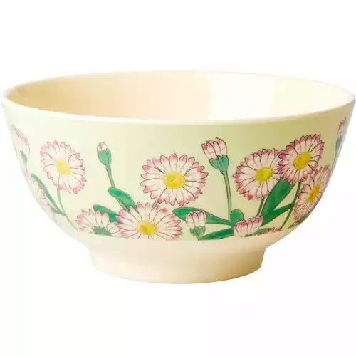 Organic Daisy Print Small Mixing Bowl, 5.75 inch