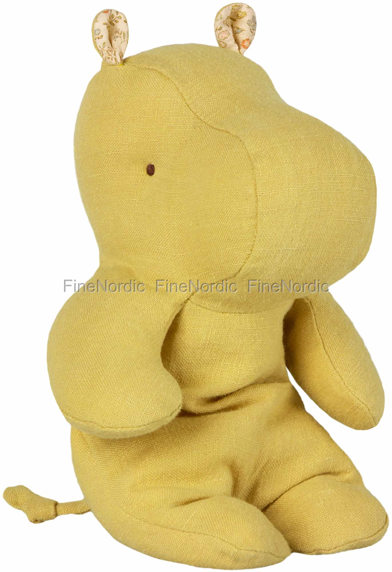 Maileg Safari Friends Small Hippo Lime Yellow