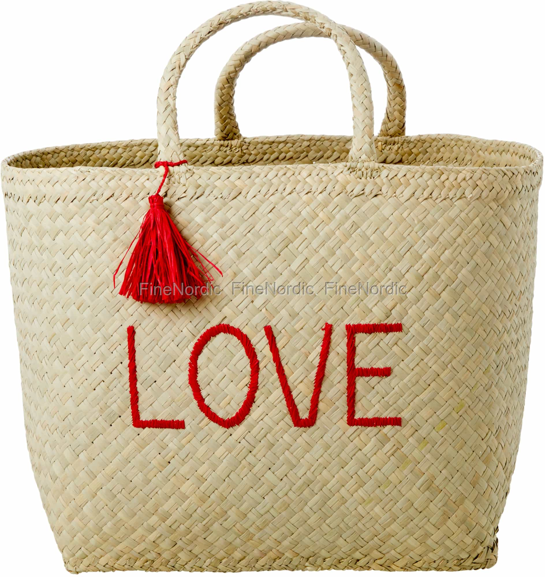 raffia shopping bag