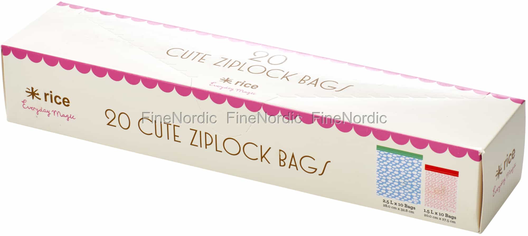 Rice Zipper Bags Cloud Prints 2 Sizes