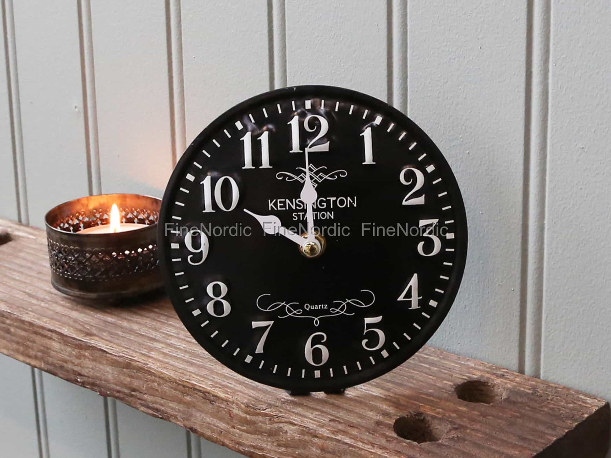 Chic Antique Table Clock Black