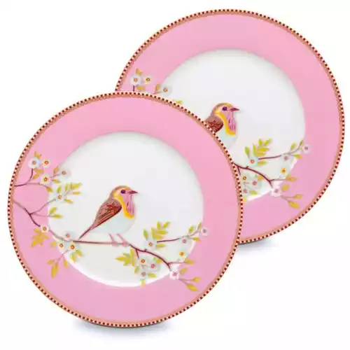 PiP Studio Cup & Saucer Bird Pink 280 ml 51,004,101 : : Home &  Kitchen