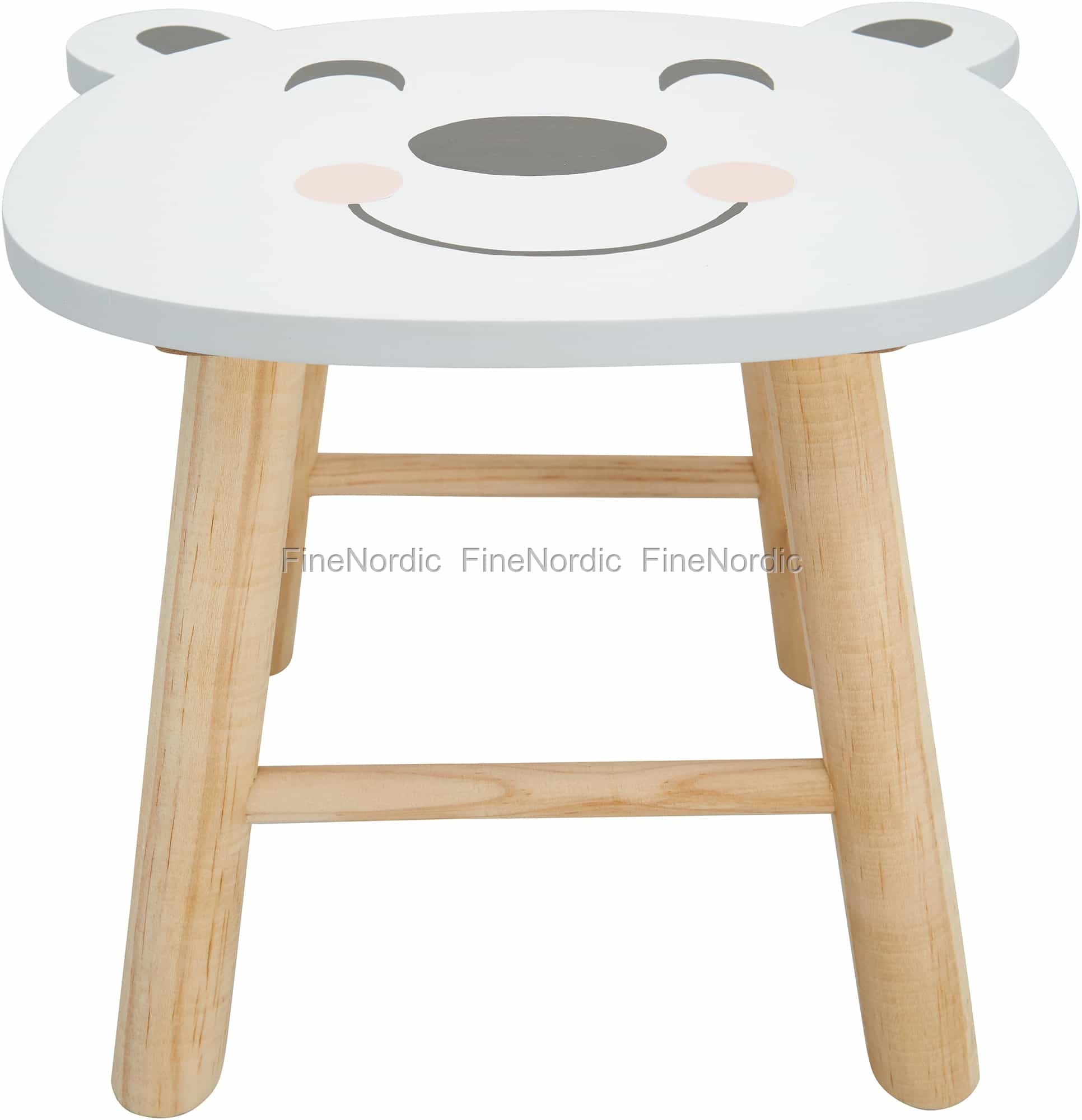 GreenGate Kids Stool Bear Warm Grey