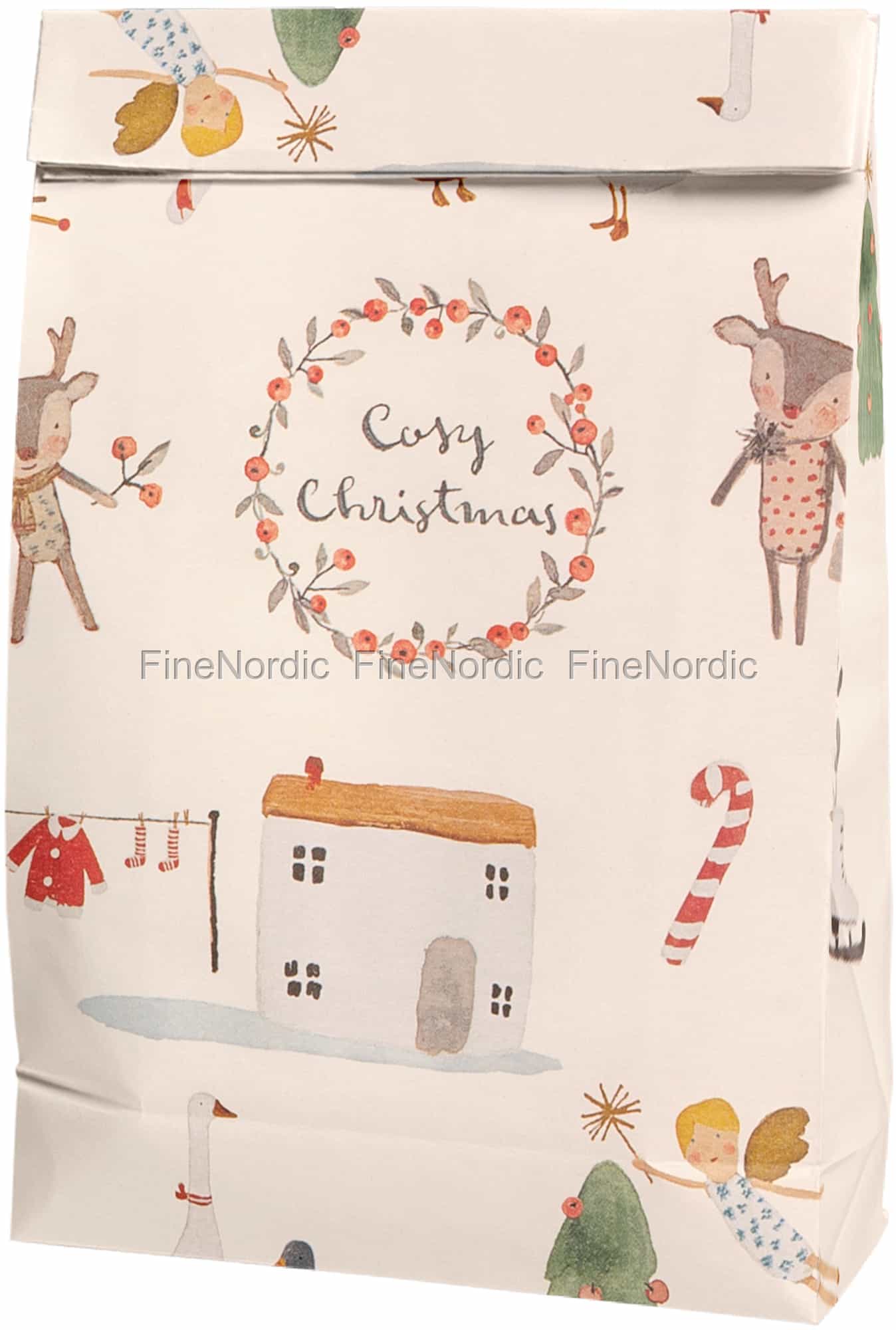MAILEG  Gift Bag Cosy Christmas white