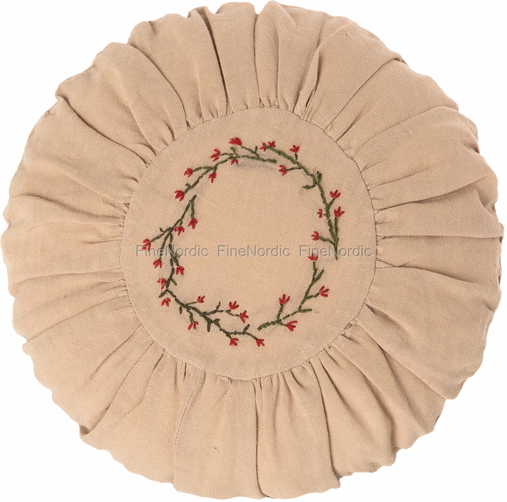 round flower pillow