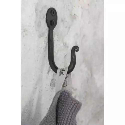 Ib Laursen Hook Double For Placing Under a Shelf Brass