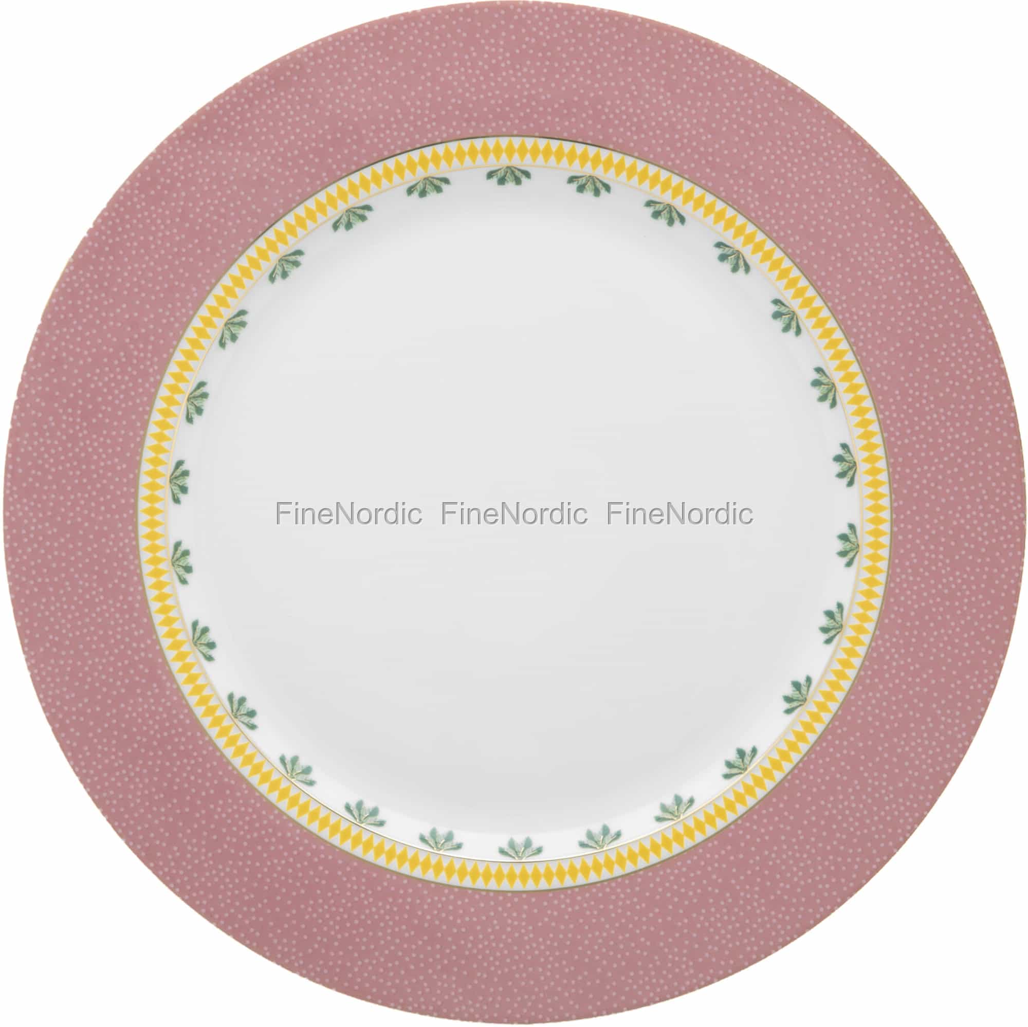 Pip Studio Speiseteller La Majorelle – 26,5 Cm Durchmesser, Rosa Blumenmuster Mit Goldenen Akzenten