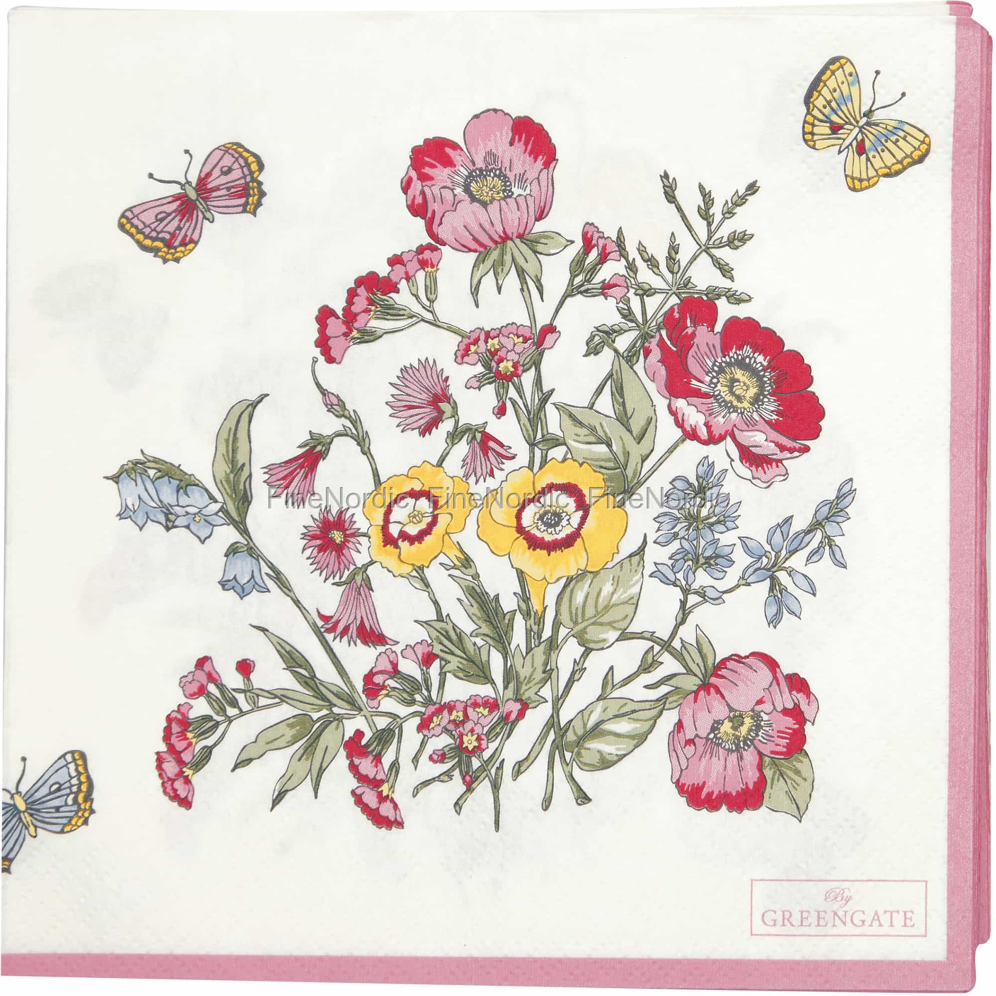 GreenGate Paper Napkins Myra White Large 20 pcs