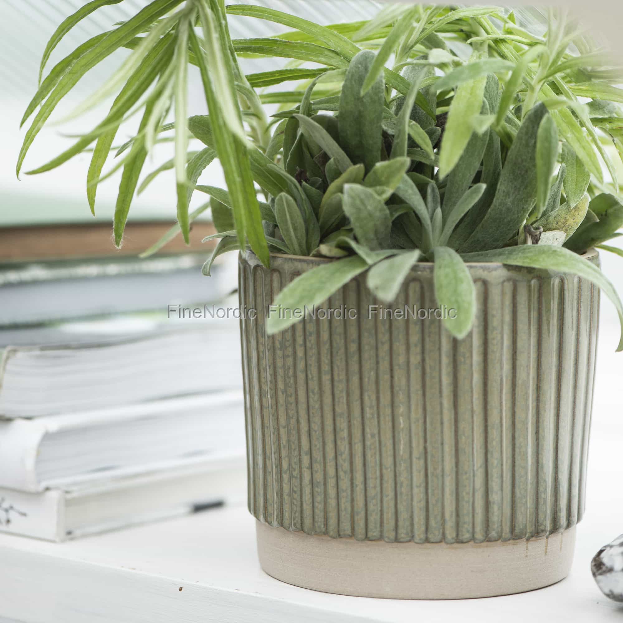 Decorative Porcelain Vase Pot for Plant Decor Danish Design by Ib Laursen 