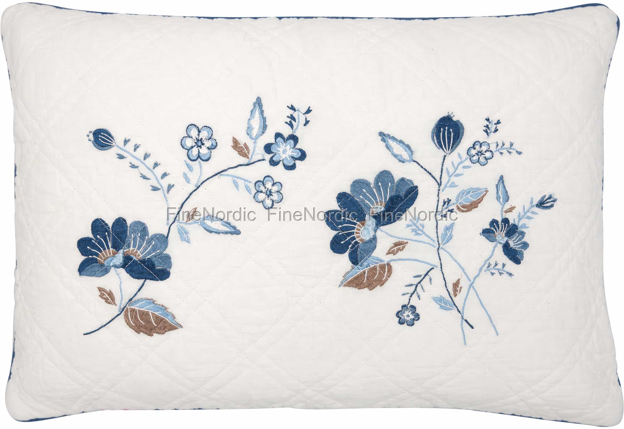 GreenGate Cushion Cover Mozy White with Embroidery 40 x 60 cm