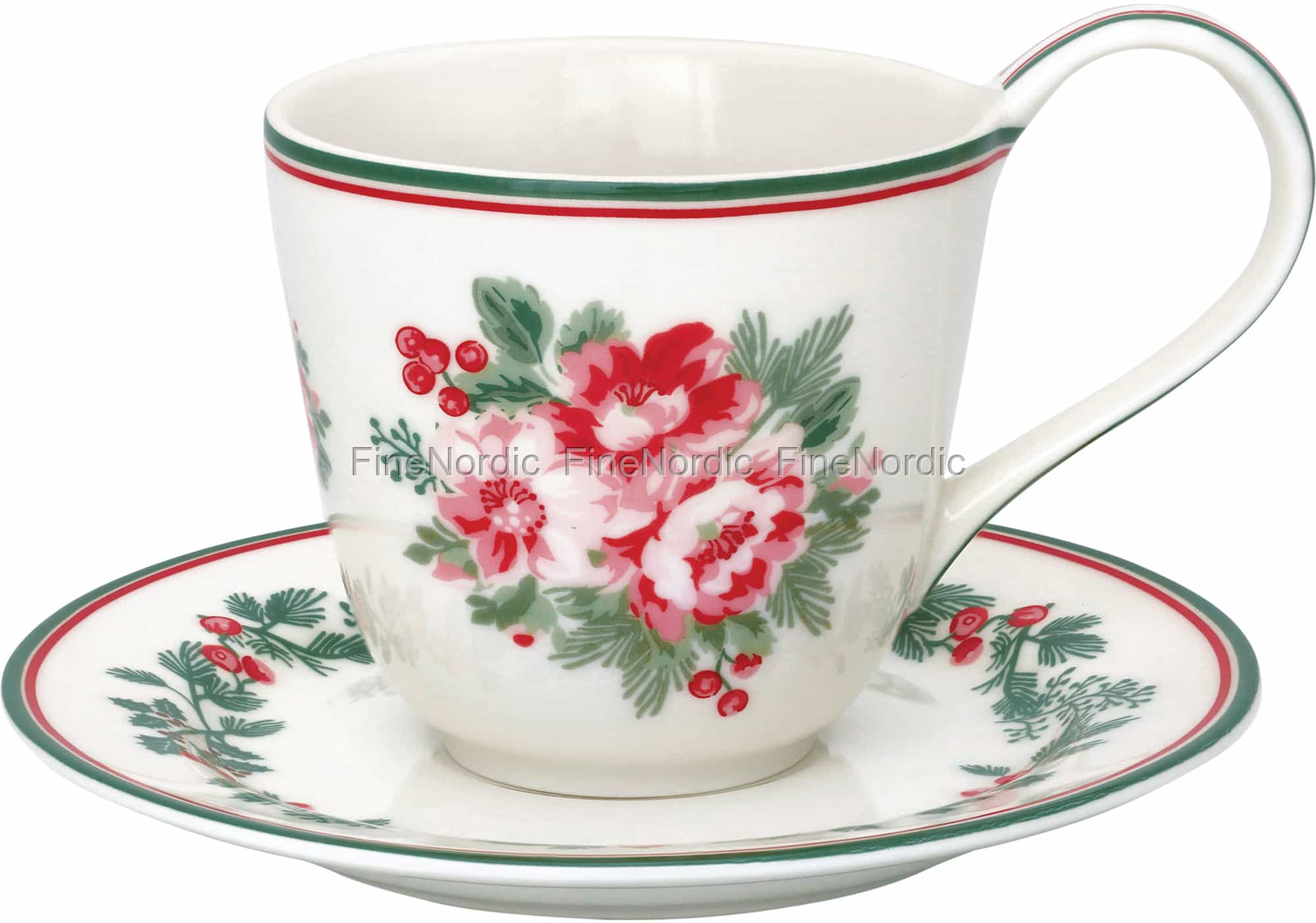 GreenGate Cup & Saucer Charline White