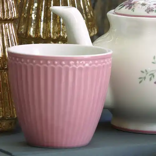 GREENGATE Lattiera bricco per latte ALICE in porcellana rosa 9x12x8 cm STWCREAALI1906 