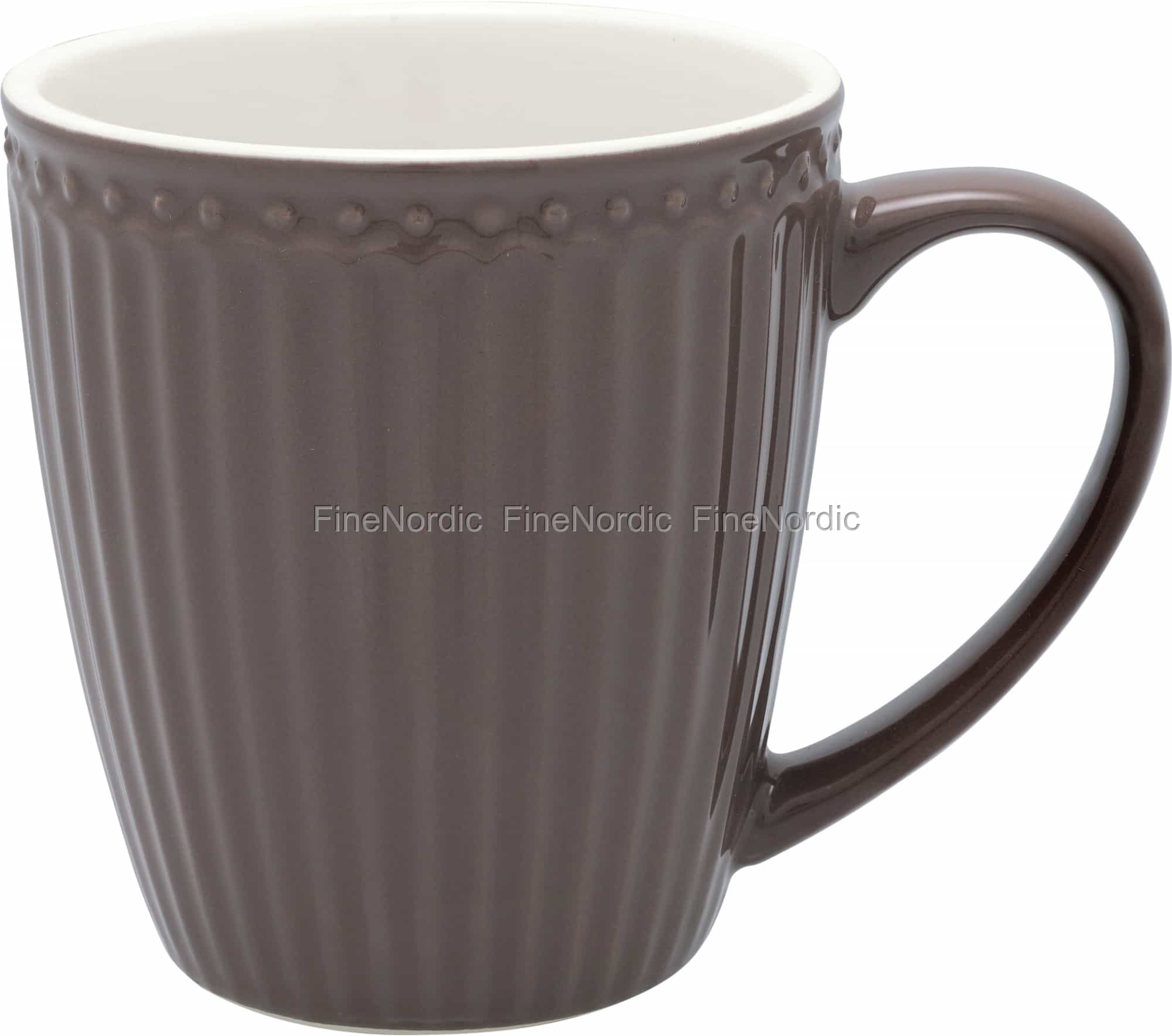 GreenGate Porzellan-Becher Alice Dark Blue – 300 Ml, Skandinavisches Retro-Design