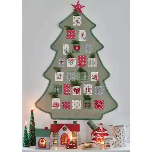 Greengate Fir Tree Hanger House Pale Pink Christmas Tree Ornament Christmas Bauble 