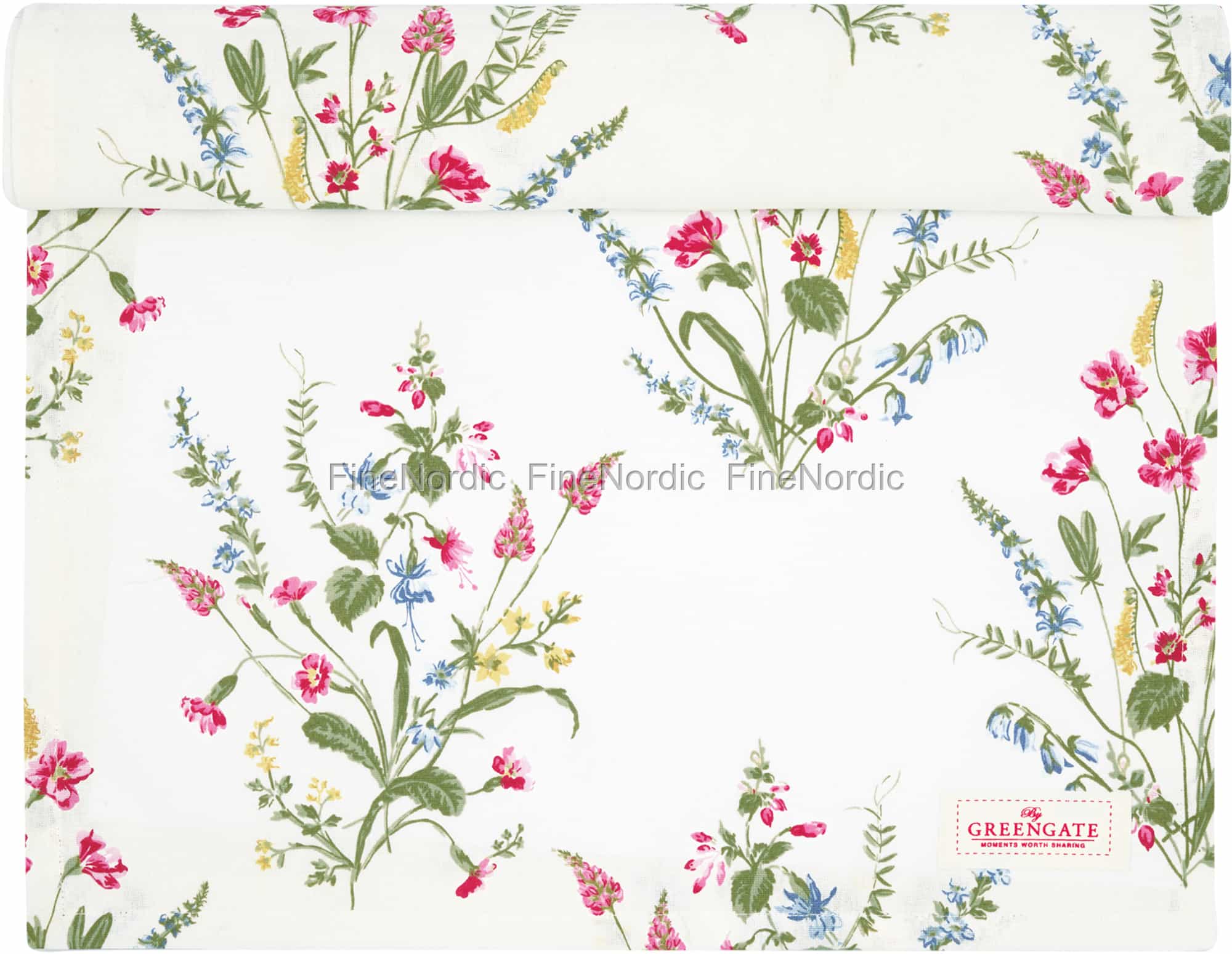 GreenGate Table Runner Elwin White 45 x 140 cm