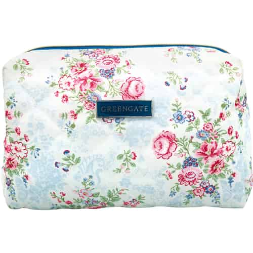 GreenGate Cosmetic Bag Large Beatrice Pale Grey