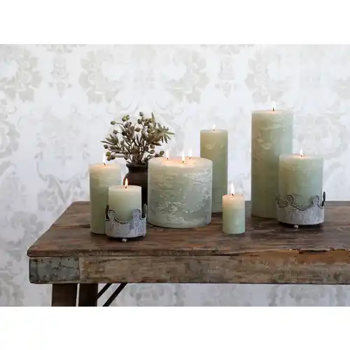 1/2/4/6pcs Column Candle Holder & 5*7cm Round Candles Creative