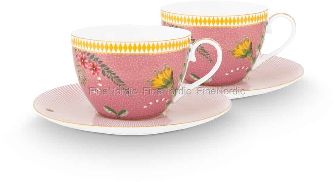 Pip Studio Cups & La Majorelle Pink Set of 2 Gift Box