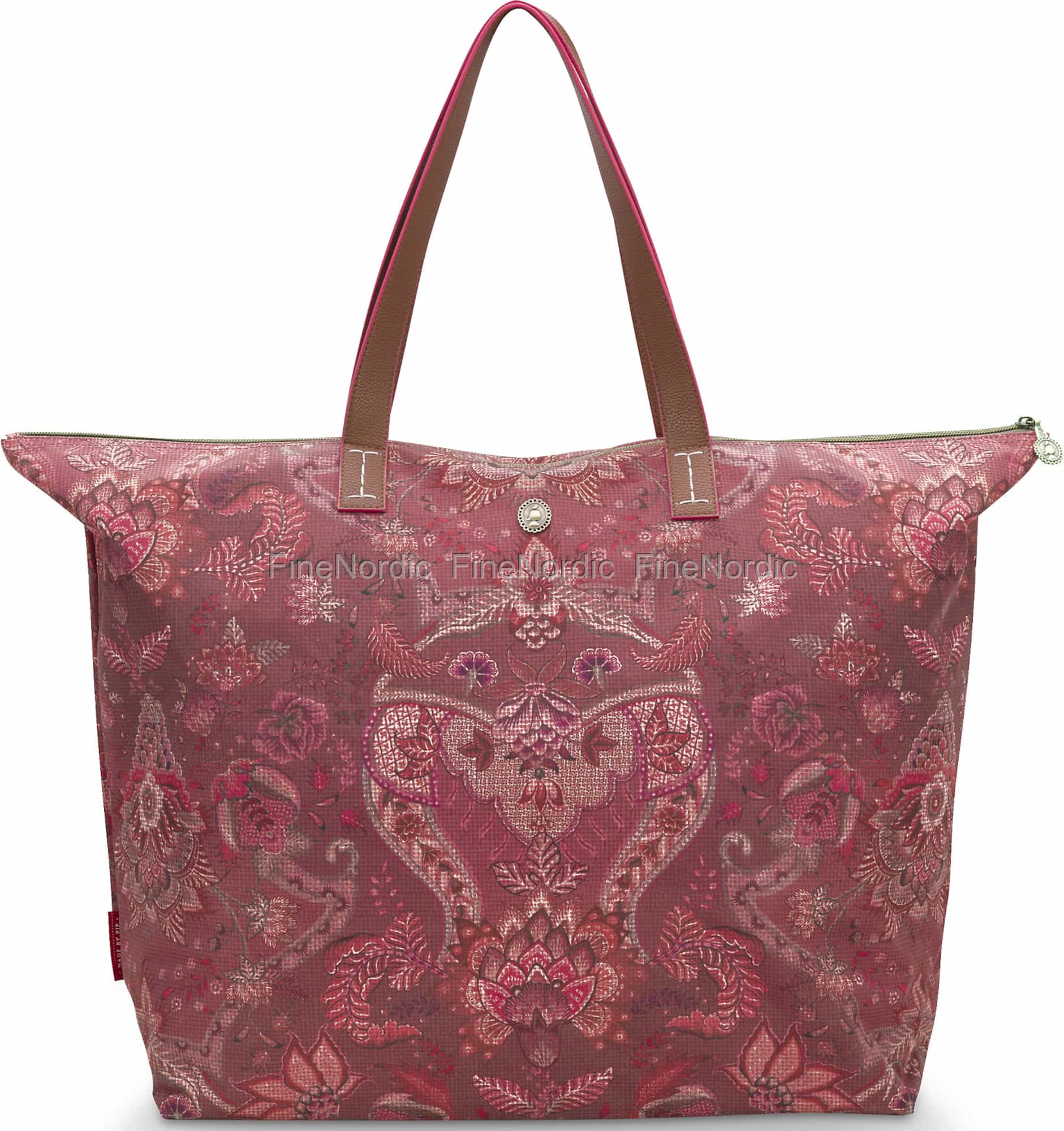 Pip Studio Tote Bag Kyoto Festival Dark Pink 66 x 20 x 44 cm