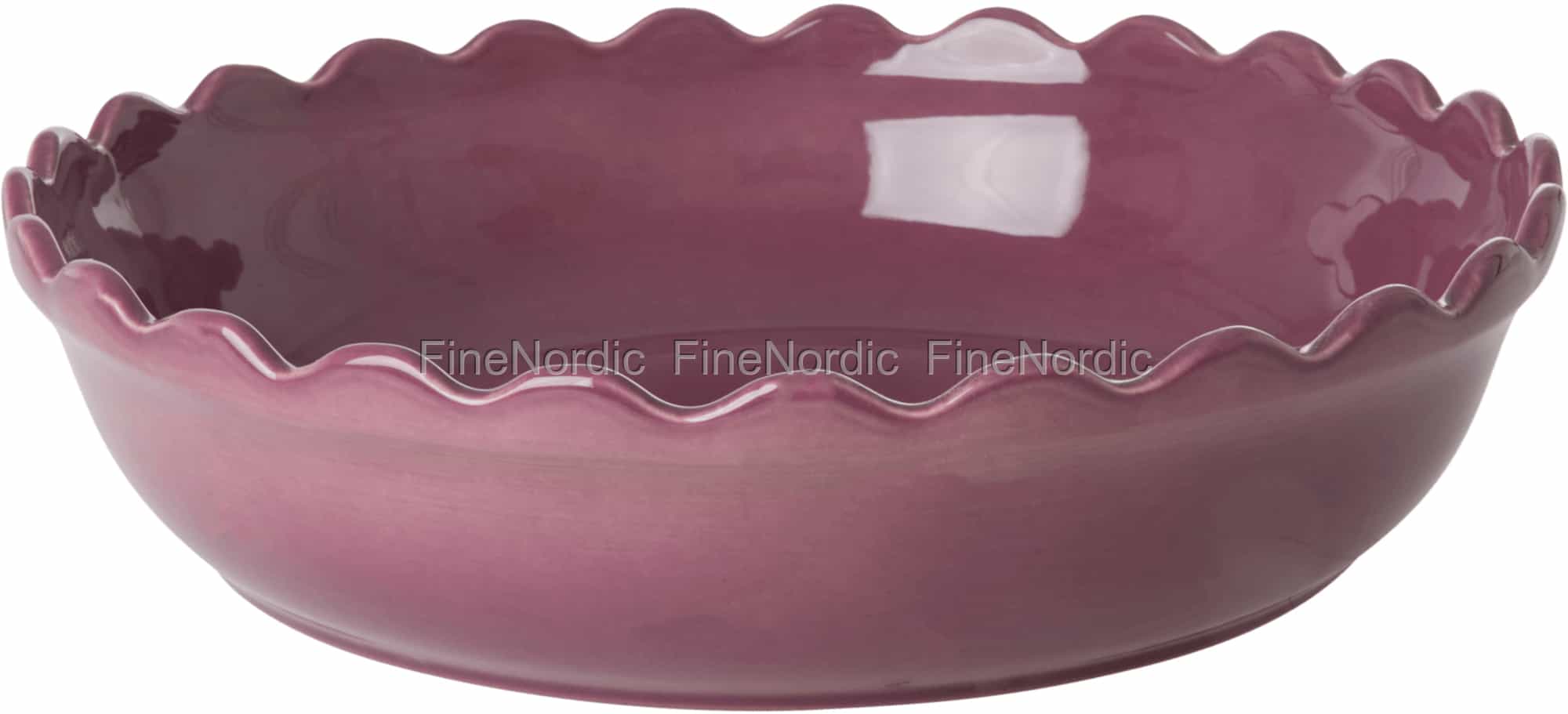 Rice Ceramic Pie Dish Deep Purple Large