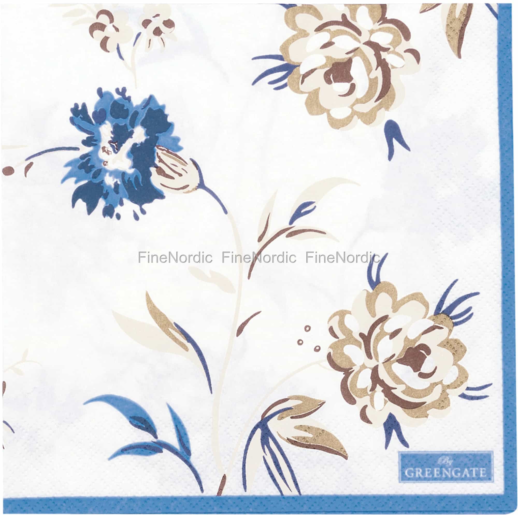 GreenGate Paper Napkins Uma Beige Large 20 pcs