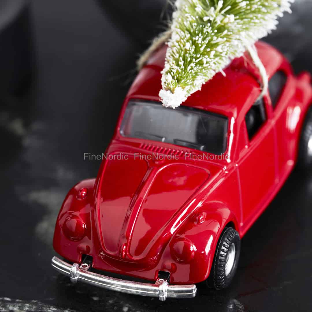 House Doctor Decoration Mini Xmas Car Red
