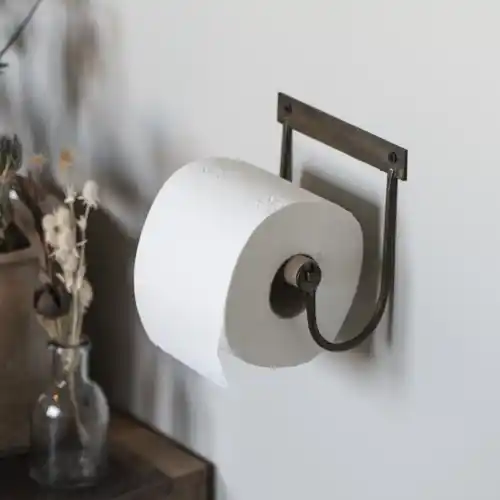 Iron Toilet Paper Holder –