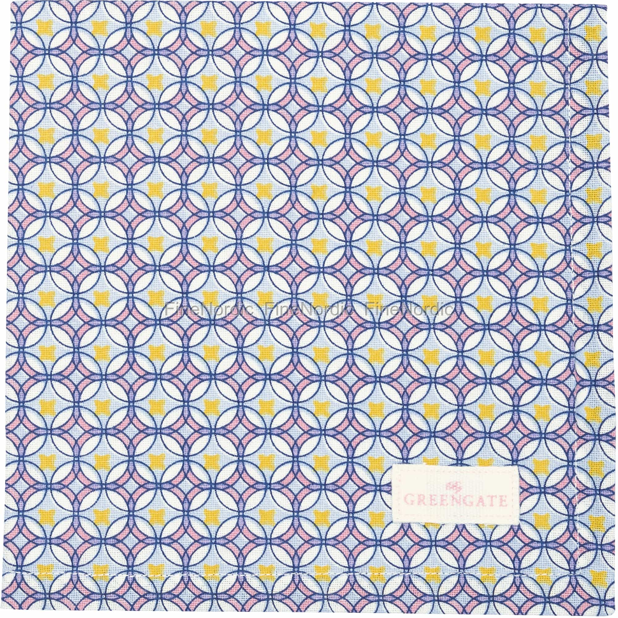 GreenGate Cloth Napkin Lola Pale Blue