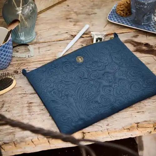 Pip Studio Tote Bag Velvet Quiltey Days Blue
