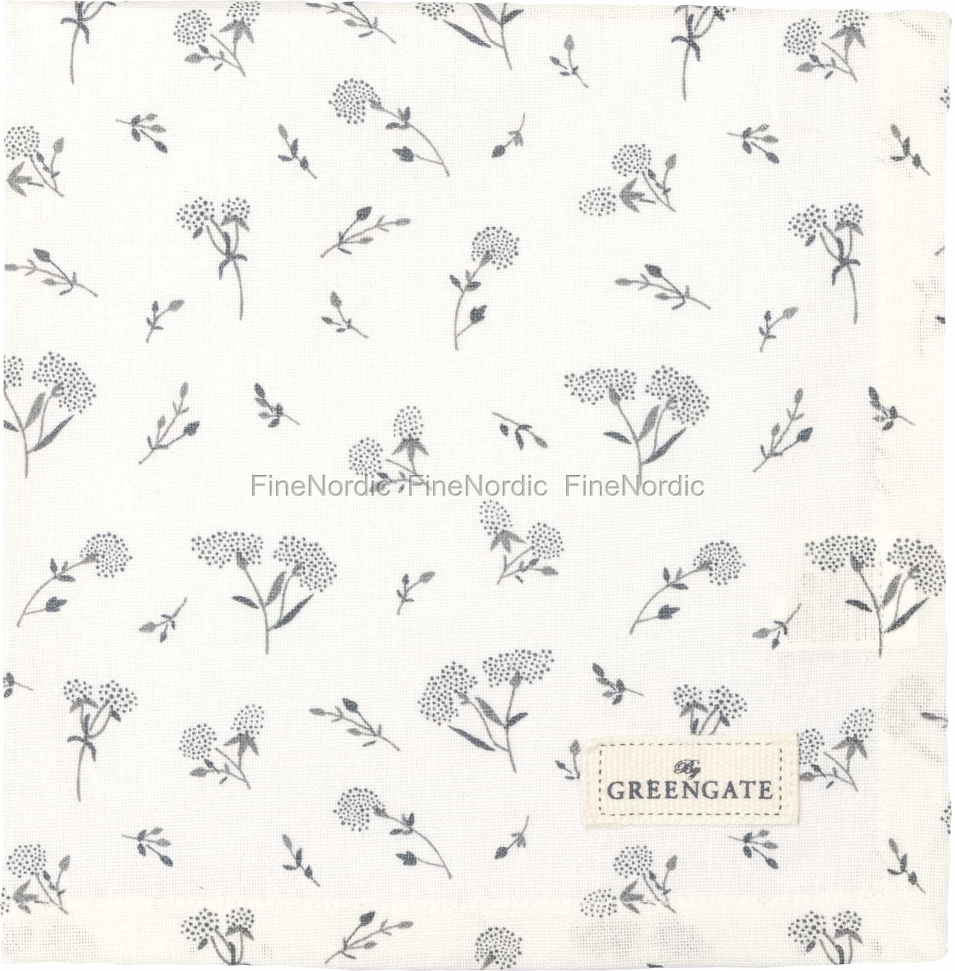 GreenGate Cloth Napkin Sabine White