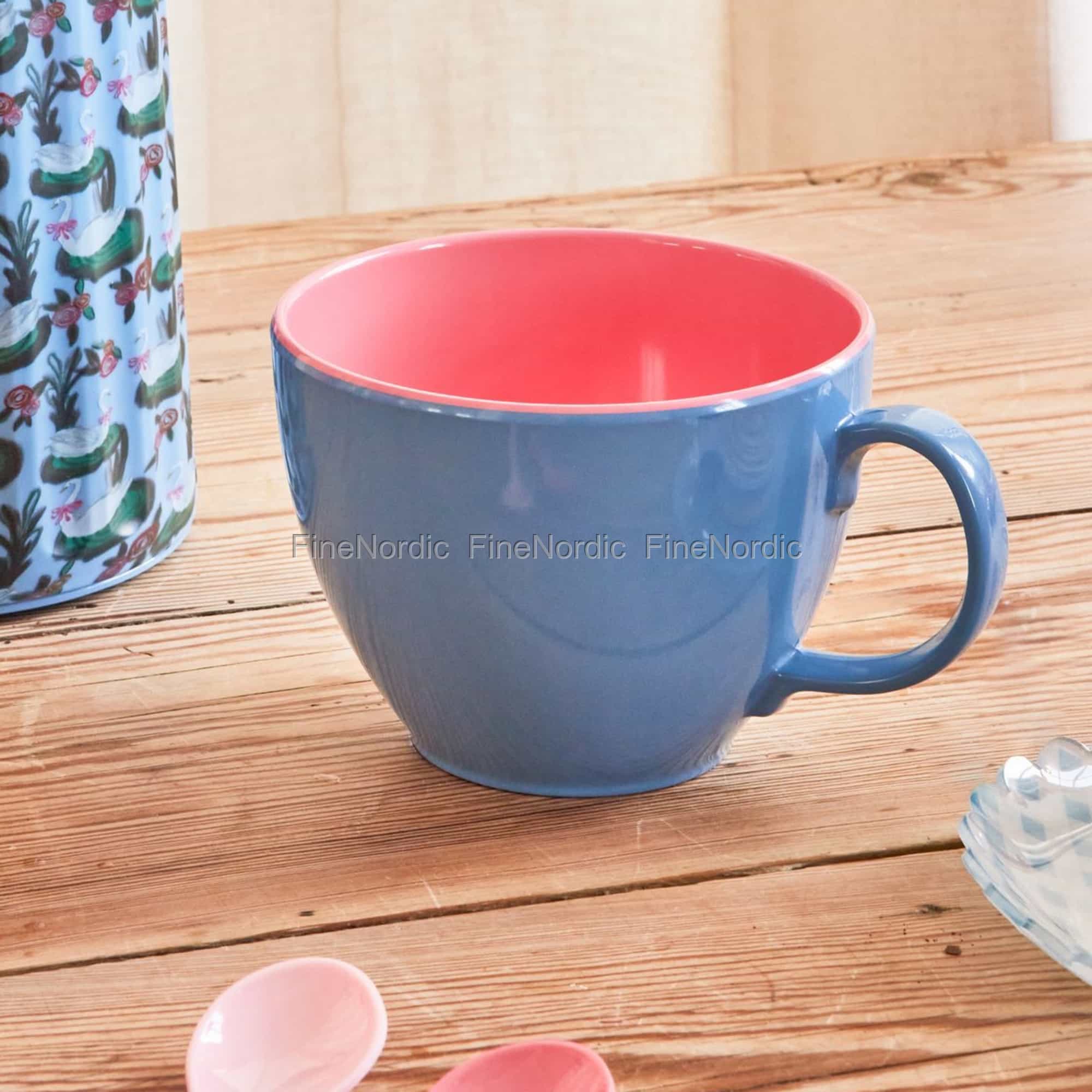 Rice Melamine Jumbo Mug Dove Blue