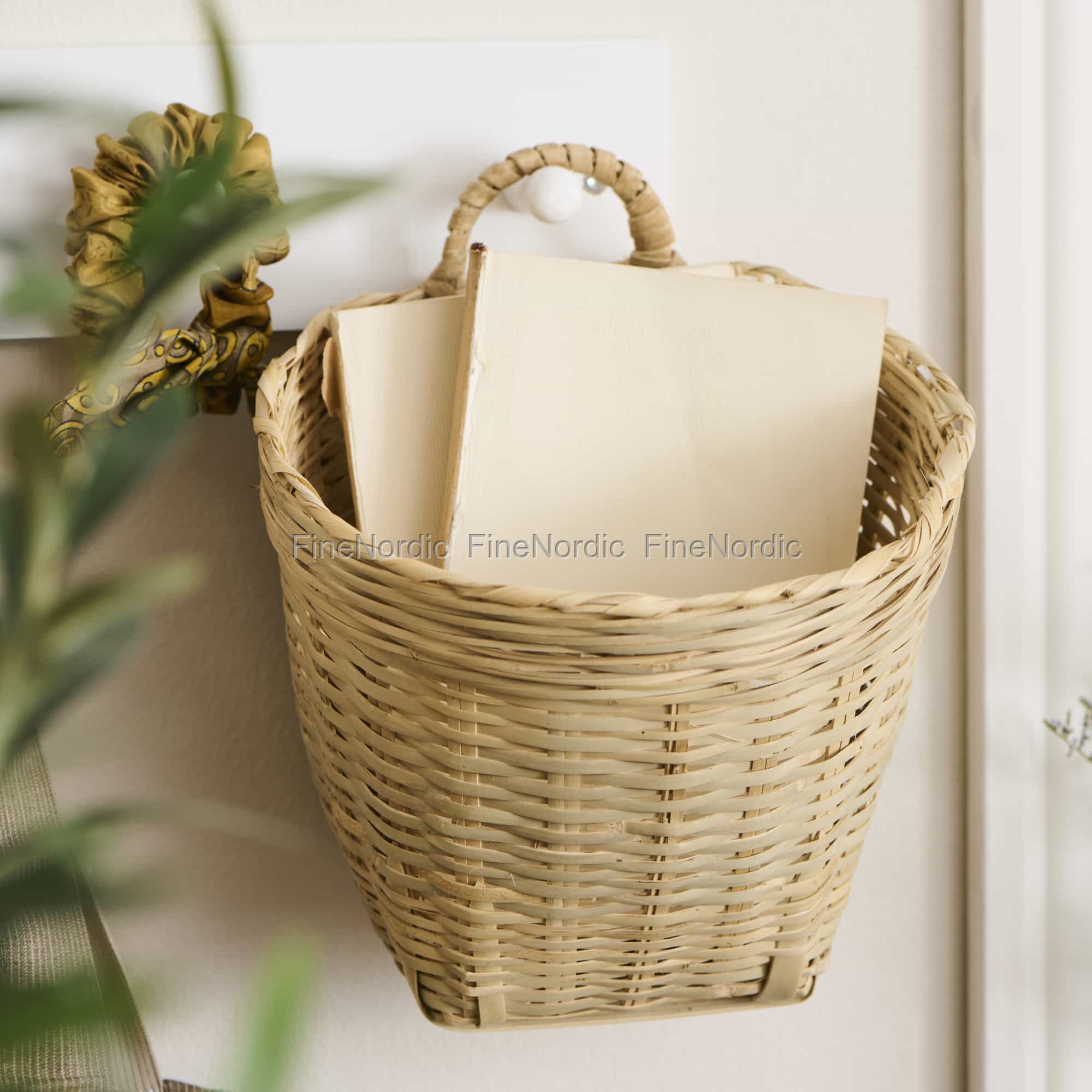 Ib Laursen Wall Basket Bamboo with Handle