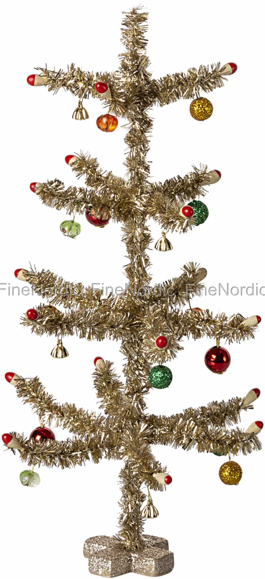 Maileg Christmas Tree Gold - Red and Green Decoration