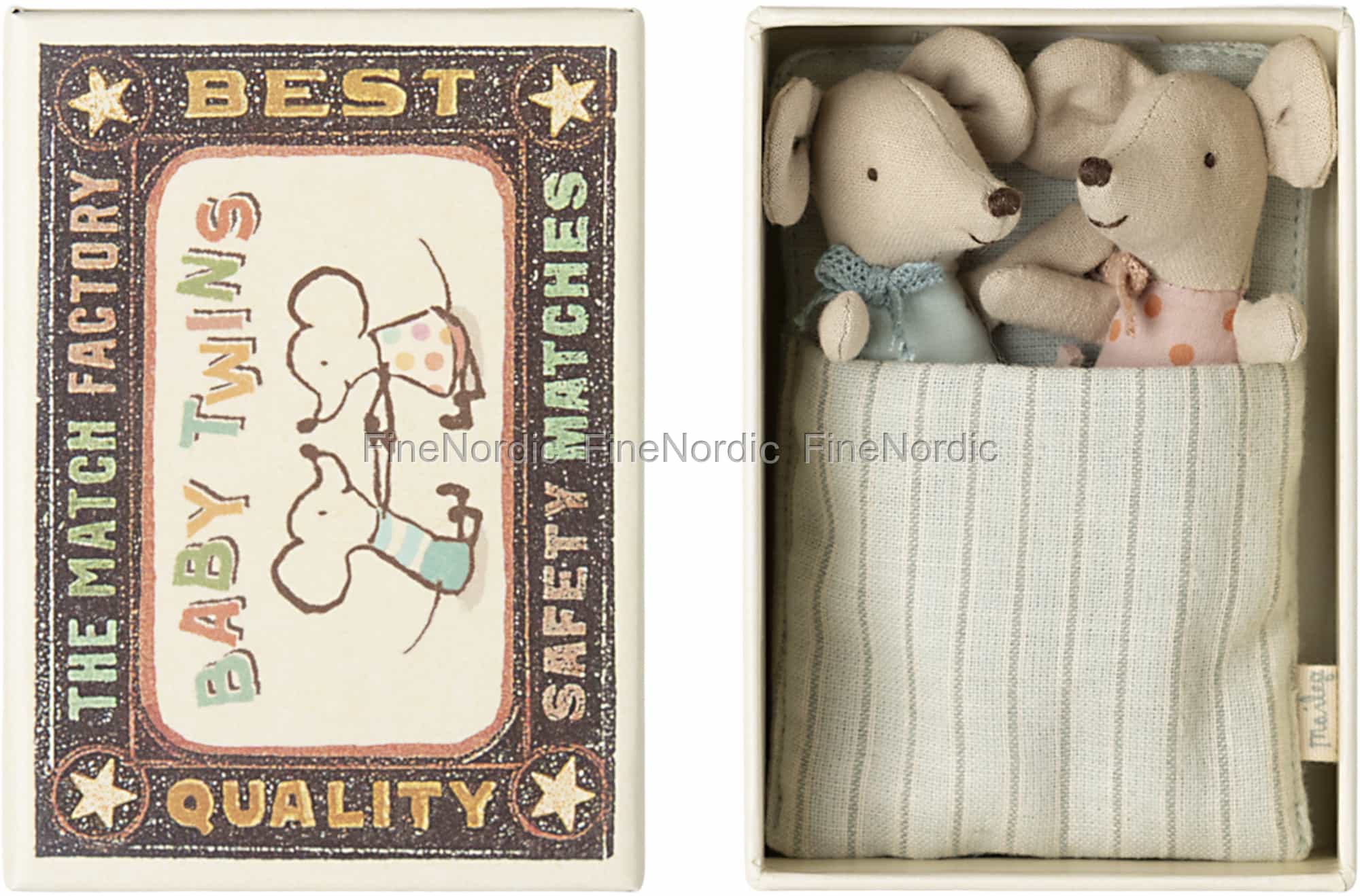 twins baby mice in matchbox
