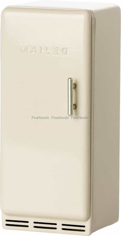 Maileg Metal Fridge, Mouse - Off White