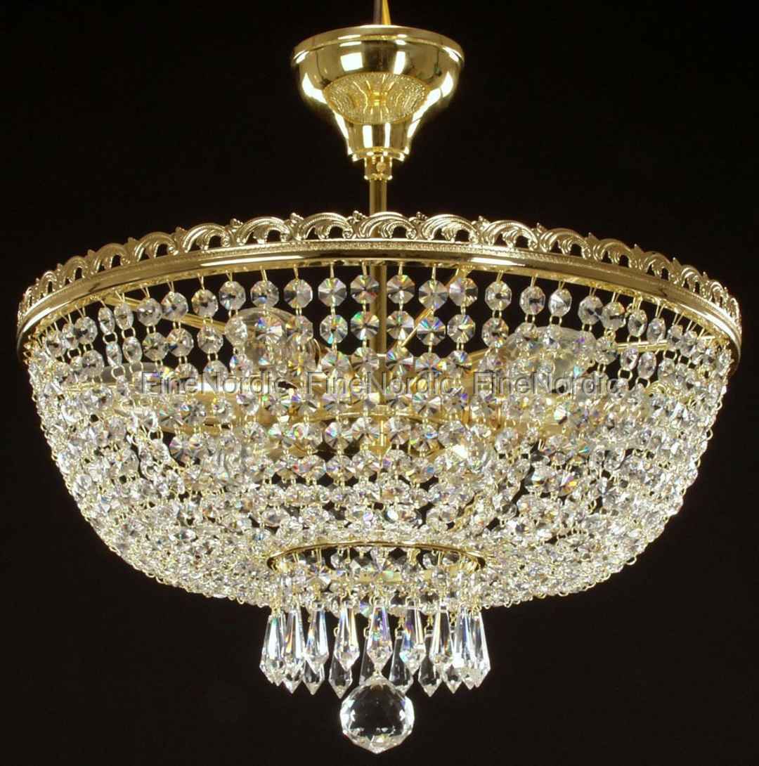 Elite Bohemia Crystal Chandelier Ceiling Mount With 6 Lights