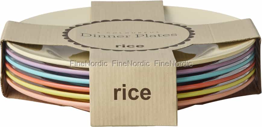 Rice Melamine Dinner Plates 